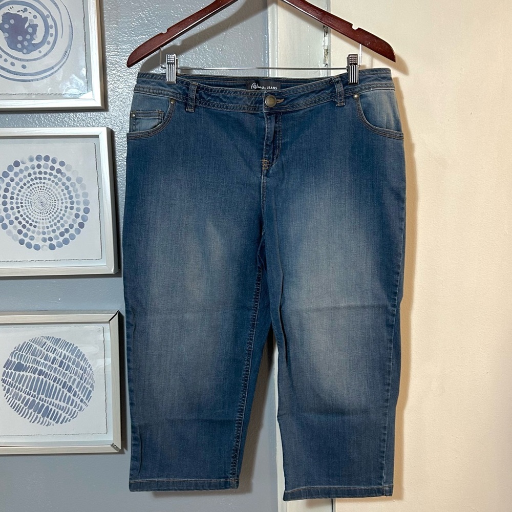 Reitmans Jeans Women’s Plus Size 14 Cropped Capri Jeans
